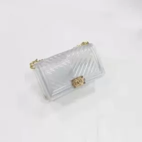 1028 - CLEAR JELLY PURSE (LARGE)