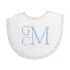 3 Martha's Medium Pique Seersucker Bib- Green, Gray, Pink, or Blue