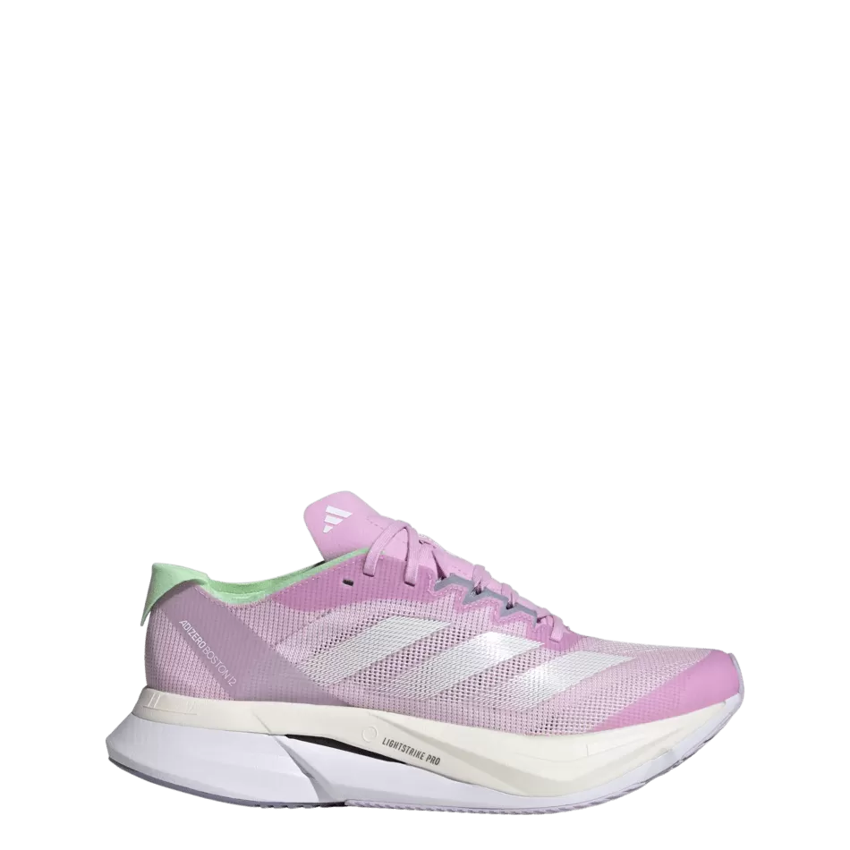 Adidas Adizero Boston 12 Women's Running Shoes SS24 Lilac