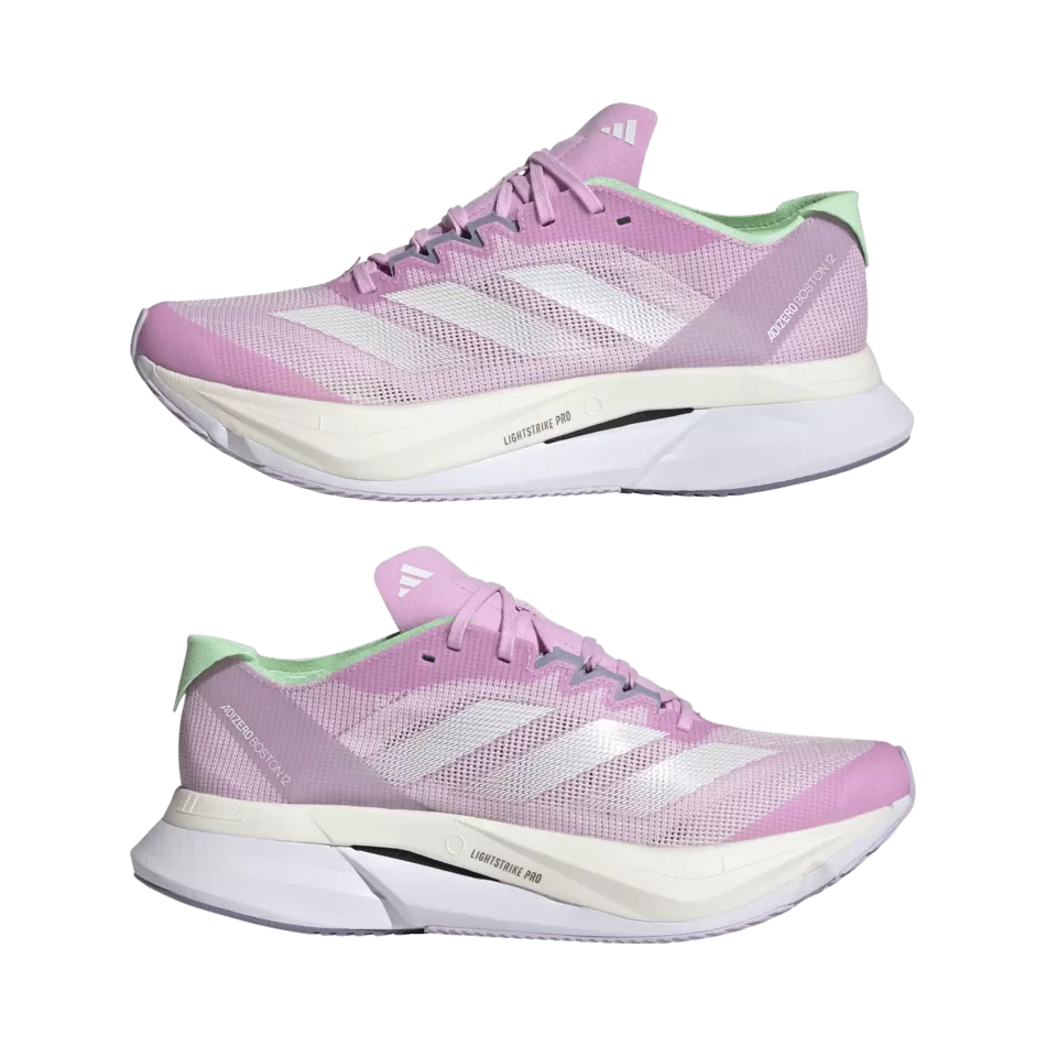 Adidas Adizero Boston 12 Women's Running Shoes SS24 Lilac