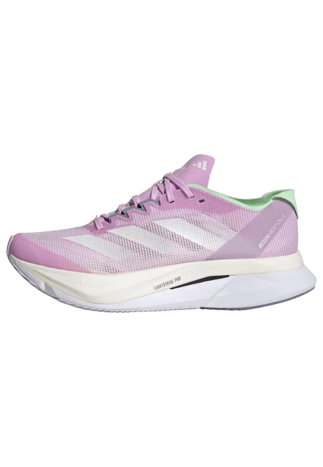 Adidas Adizero Boston 12 Women's Running Shoes SS24 Lilac