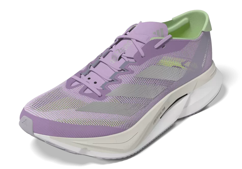 Adidas Adizero Boston 12 Women's Running Shoes SS24 Lilac