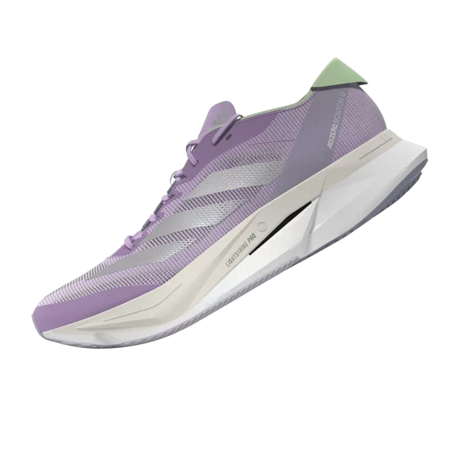 Adidas Adizero Boston 12 Women's Running Shoes SS24 Lilac