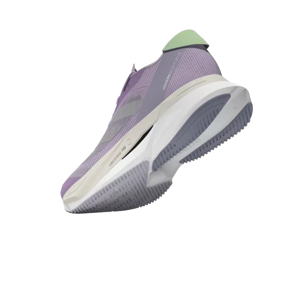 Adidas Adizero Boston 12 Women's Running Shoes SS24 Lilac