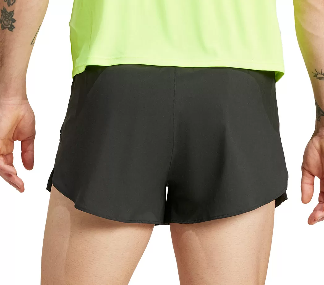 adidas Adizero Essentials Mens Split Running Shorts - Black