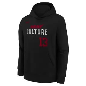 Bam Adebayo Nike HEAT Culture Name & Number Youth Hoodie