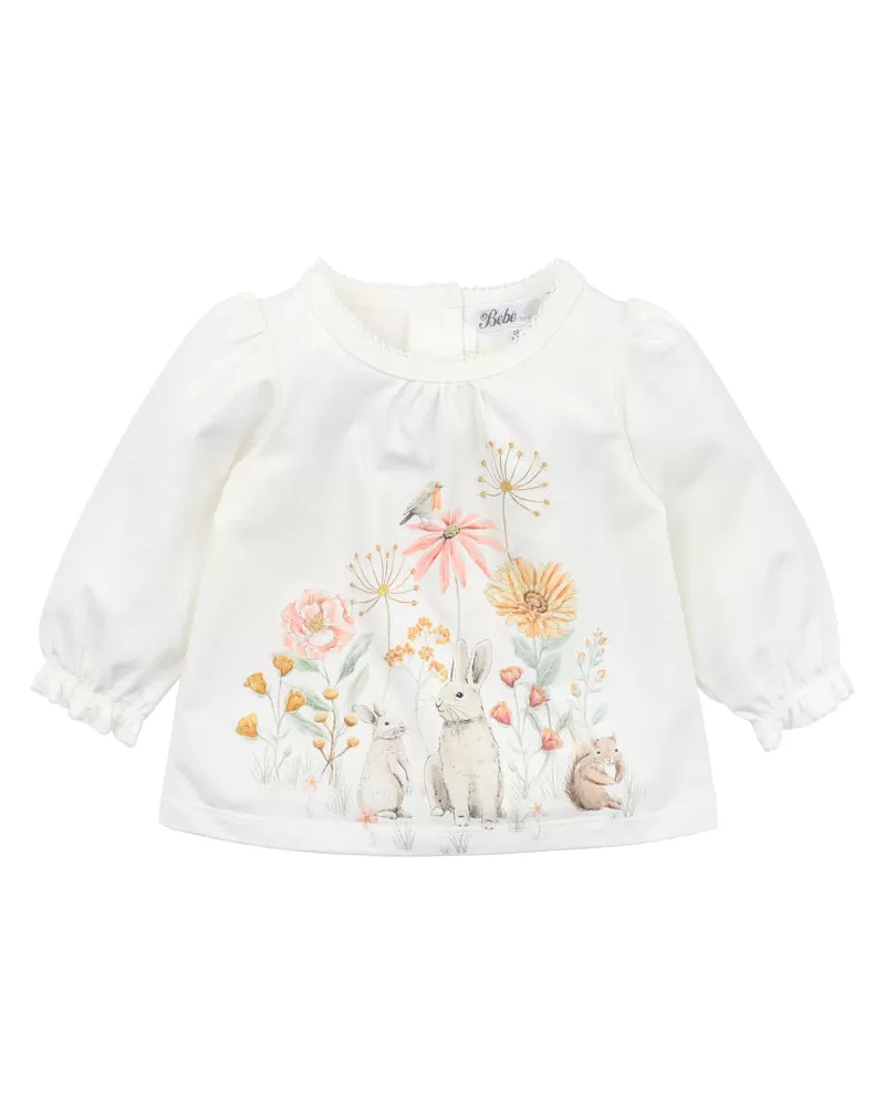 Bebe Double Cream Knitted Cardigan