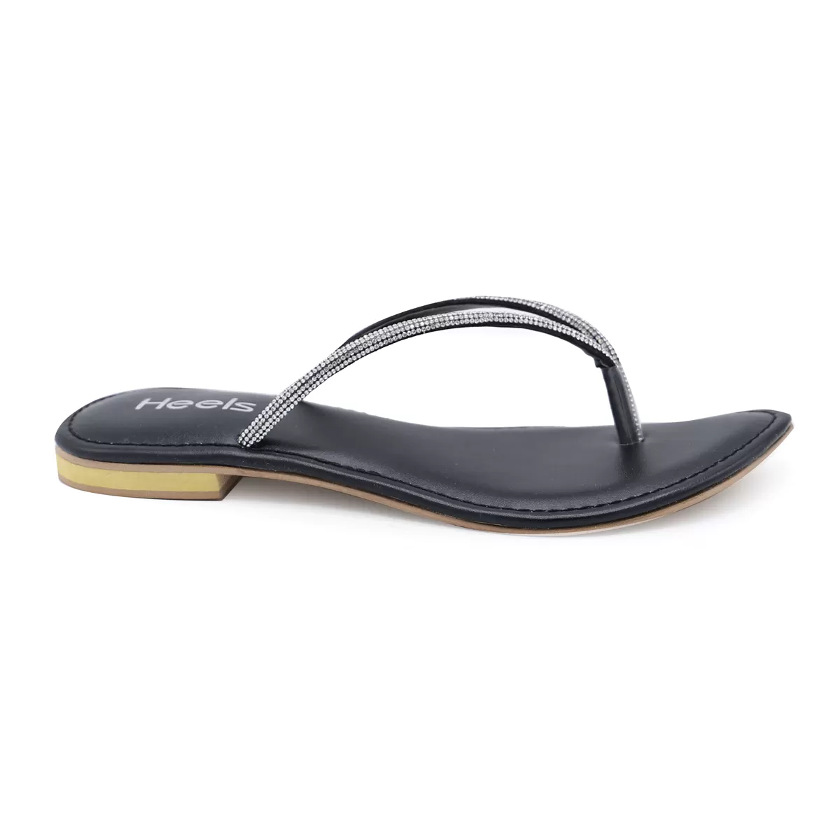 Black Fancy Chappal 010098