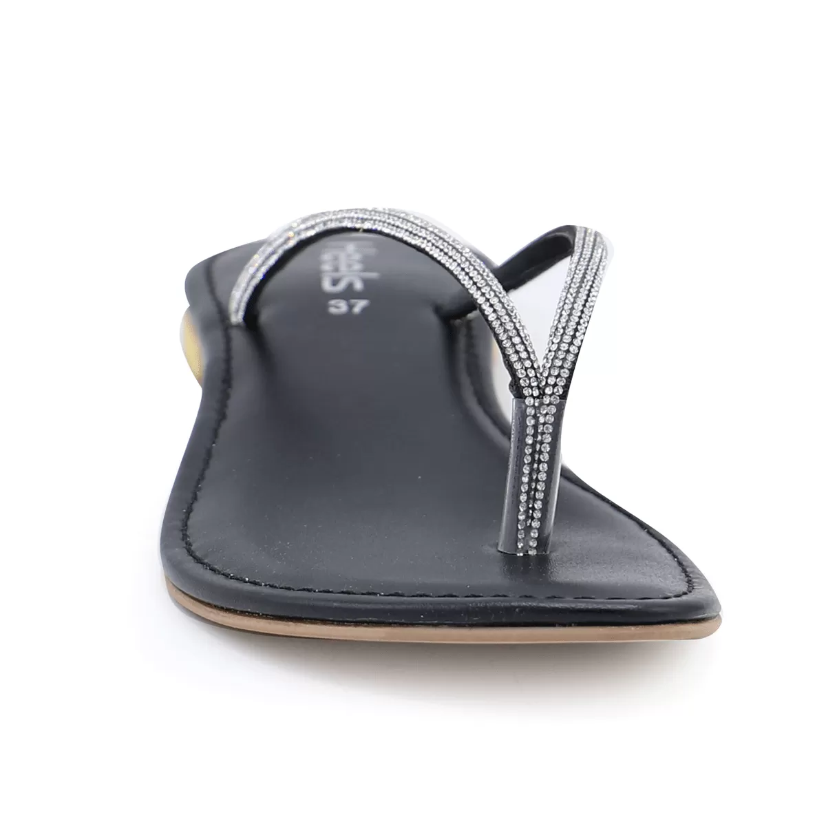 Black Fancy Chappal 010098