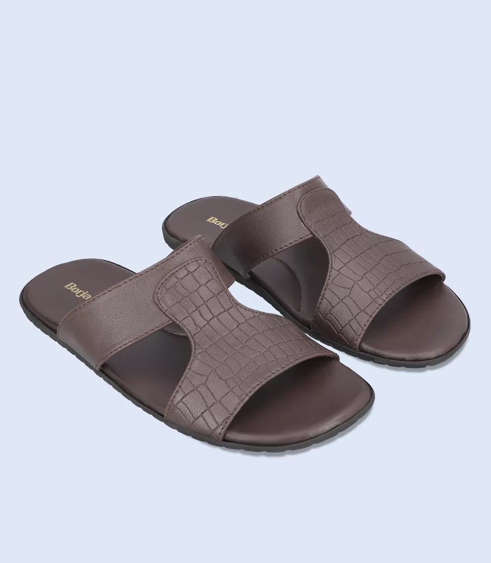 BM5635-BROWN-Men Casual Slipper