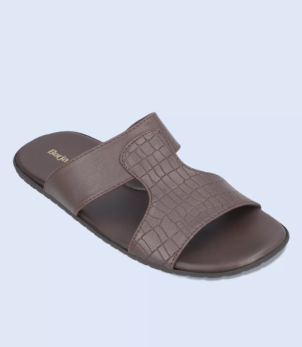 BM5635-BROWN-Men Casual Slipper