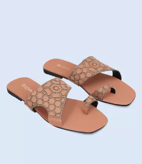 BW7463-TEA PINK-Women Casual Chappal