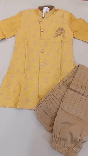 Charming Yellow Color Designer Silk Kurta With Pajama Set