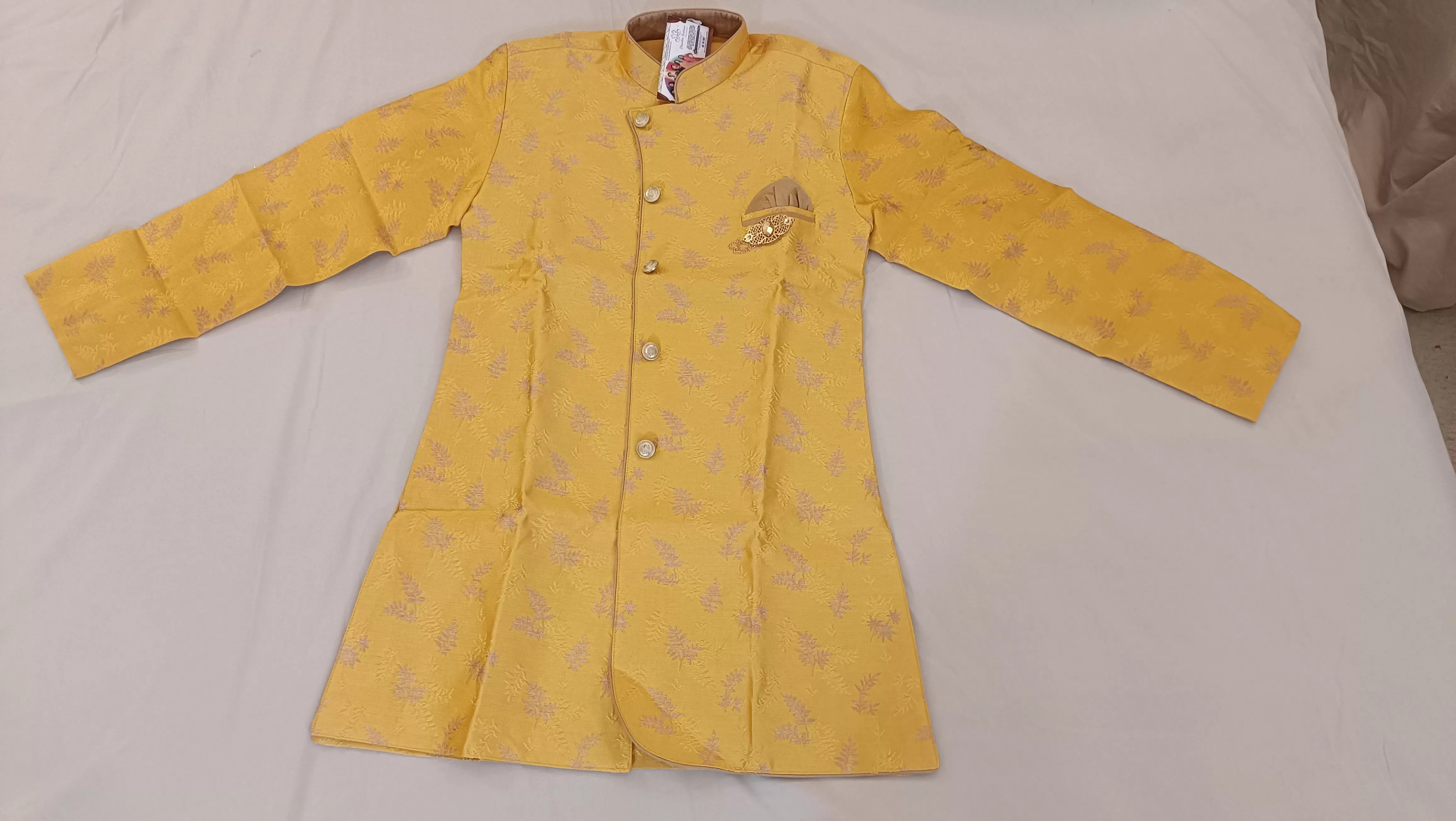 Charming Yellow Color Designer Silk Kurta With Pajama Set