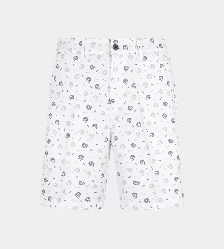 CLIMA SKULLZ SHORTS - WHITE