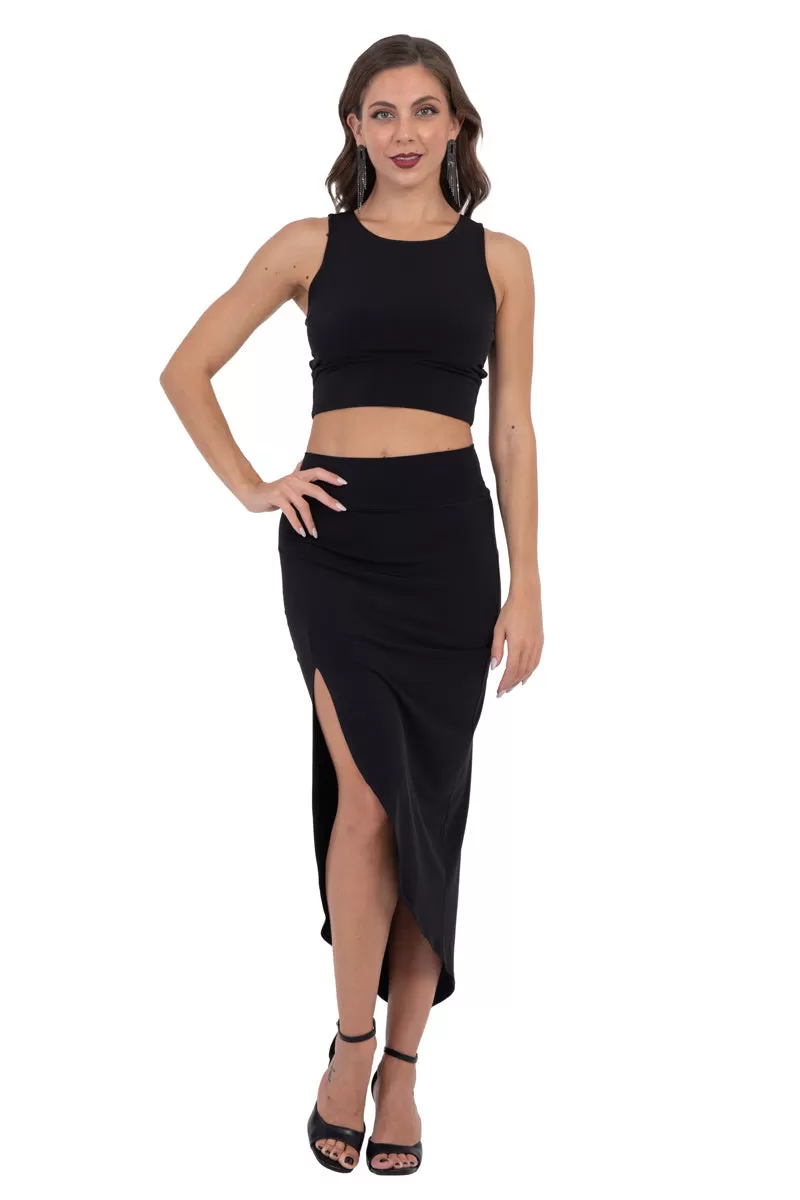 Crop Top With Side Cutouts