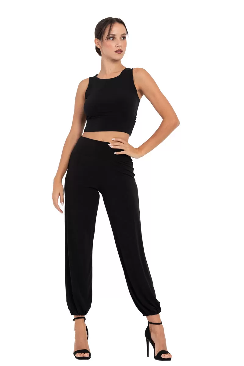 Crop Top With Side Cutouts