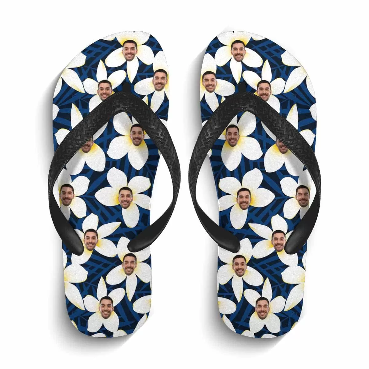 Custom Photo Sun Flower Flip Flops For Both Man And Woman Funny Gift For Vacation, Wedding Ideas For Guests