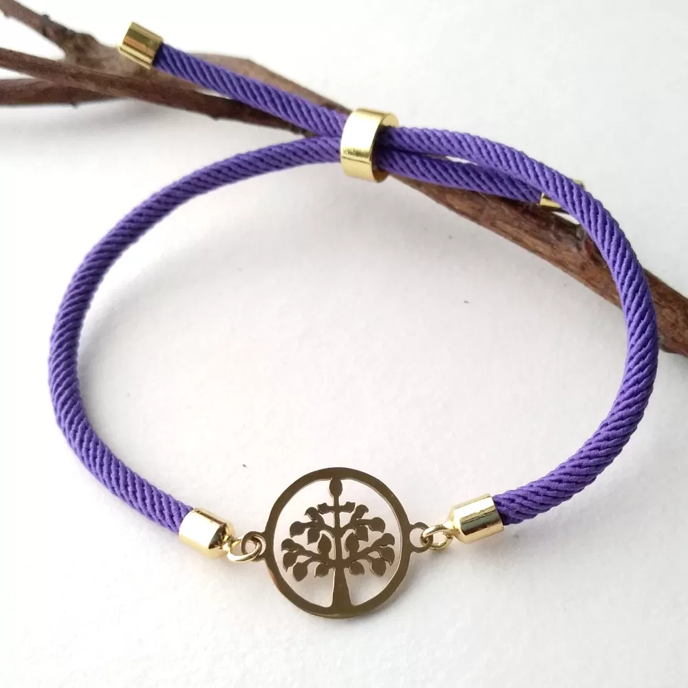 Dani Tree of Life 2 Corded Slider Bracelet