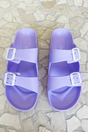 Double Buckle Slide, Lilac