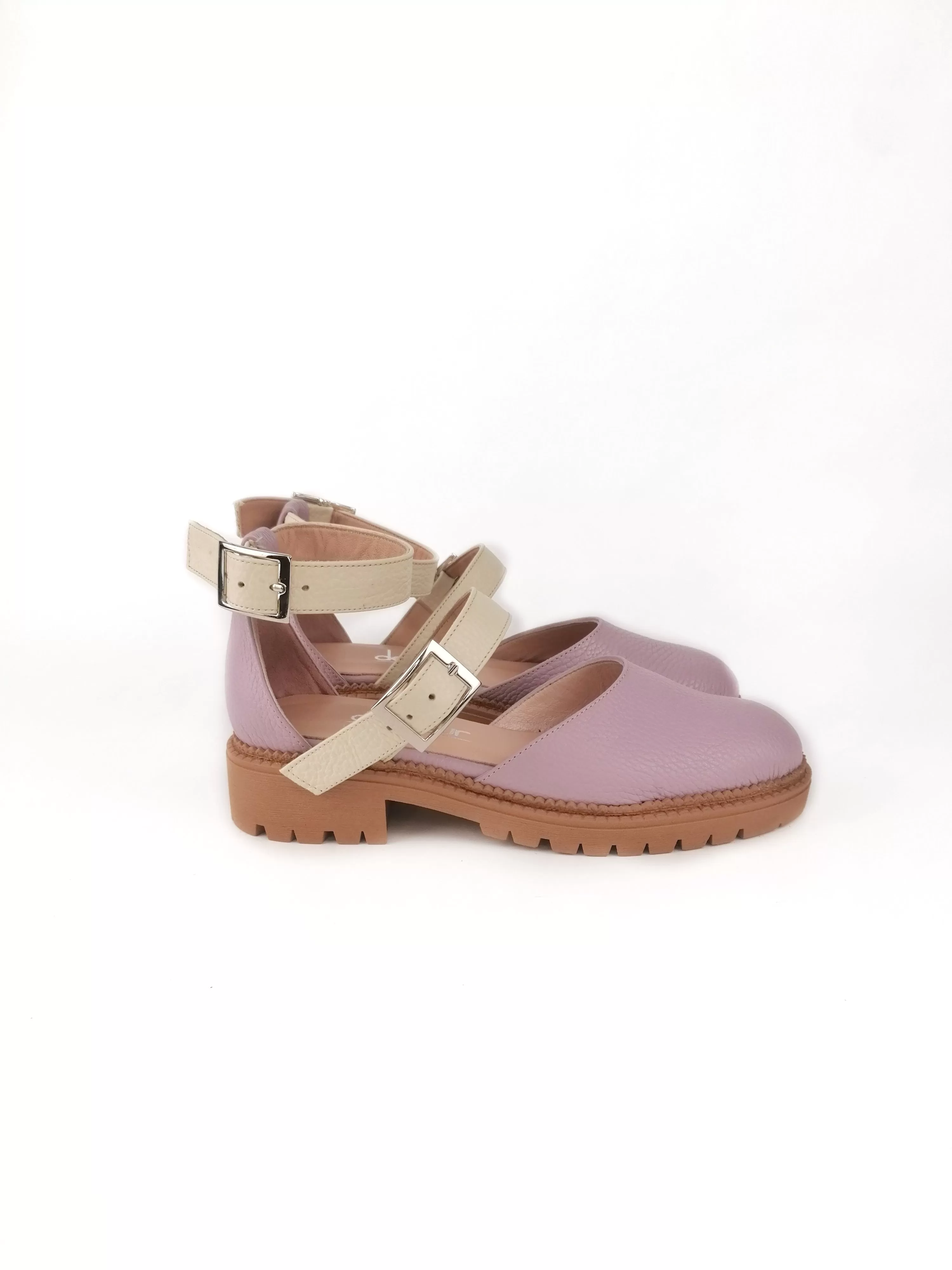 ELLIE LILAC RUBBER FLATS