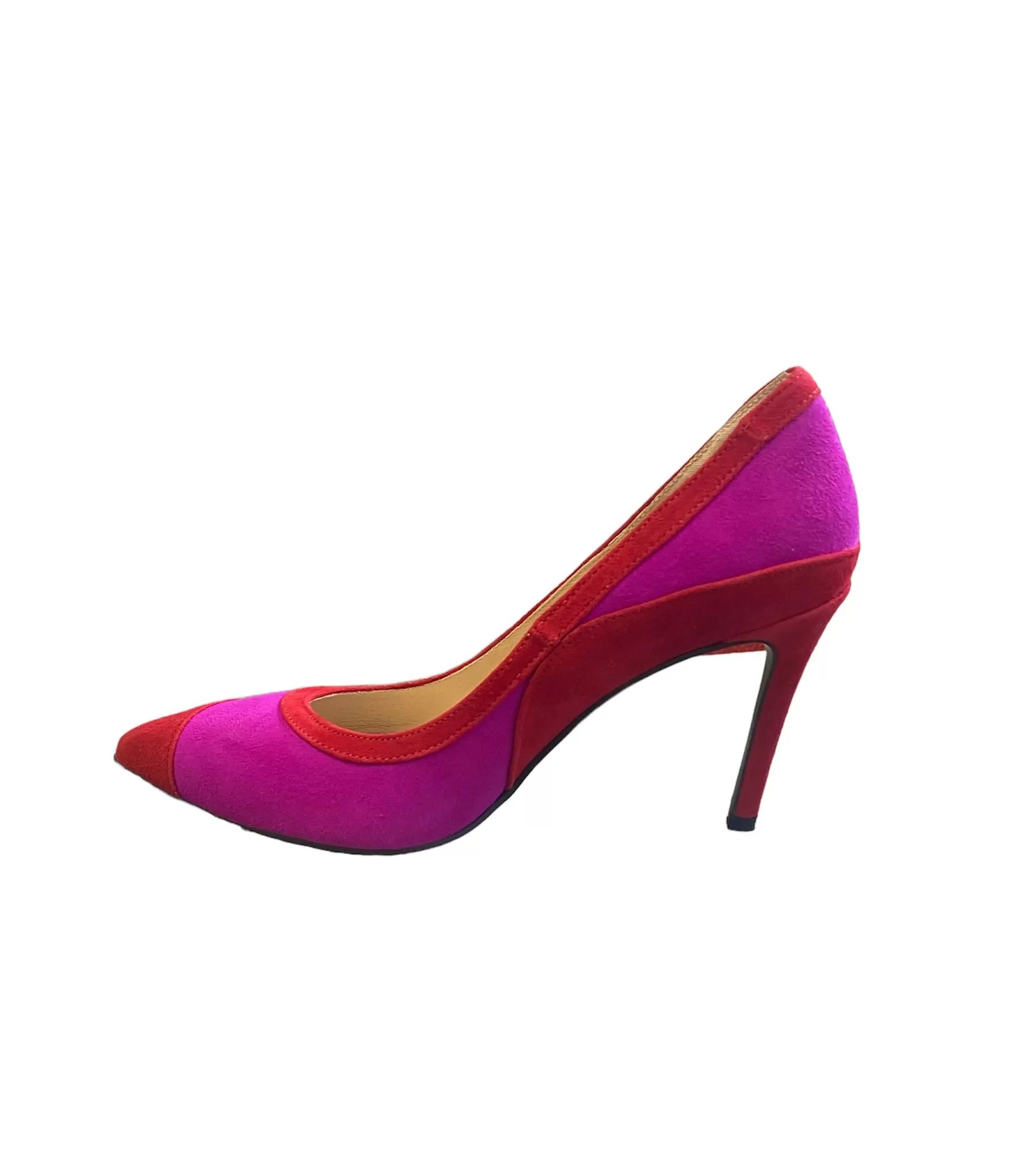 EMIS Fuchsia and Red Heeled Shoe