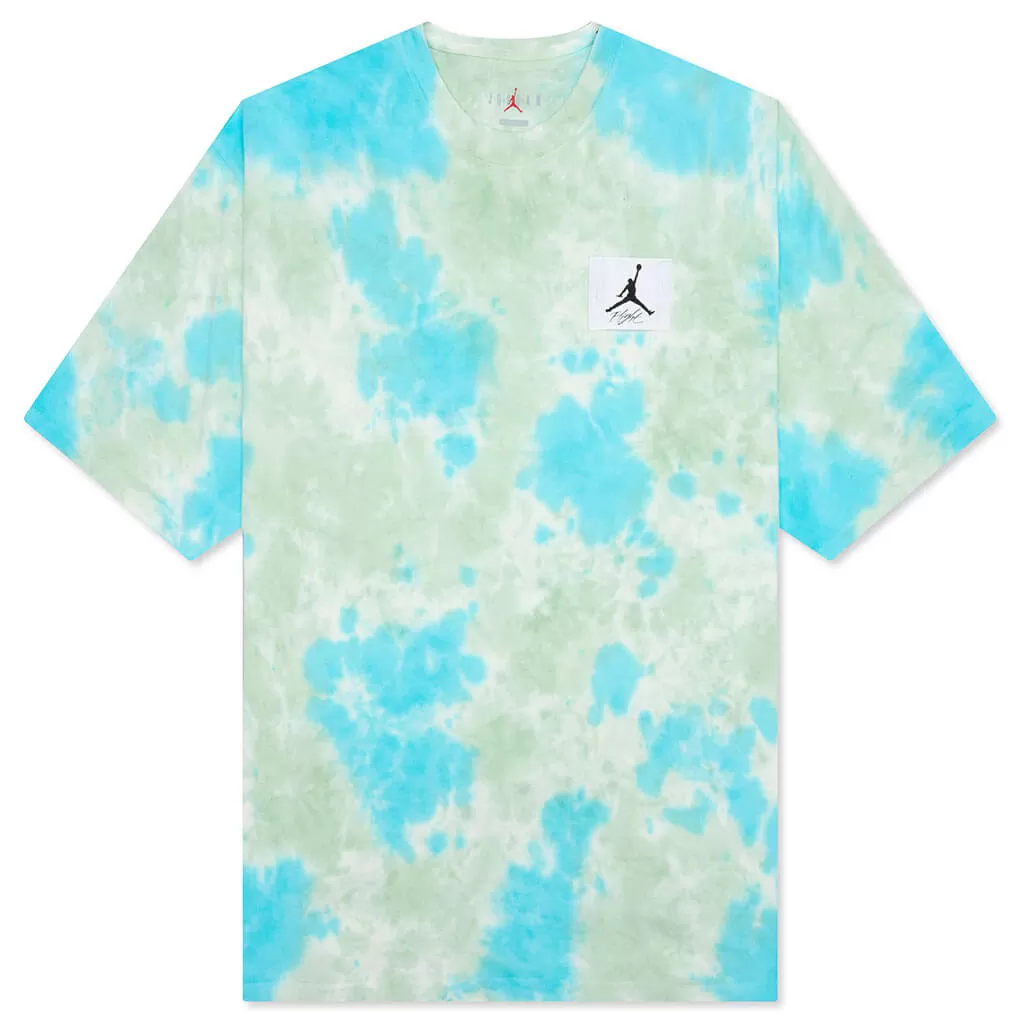 Essentials S/S Tee - Pale Ivory/Pistachio Frost/Bleached Aqua