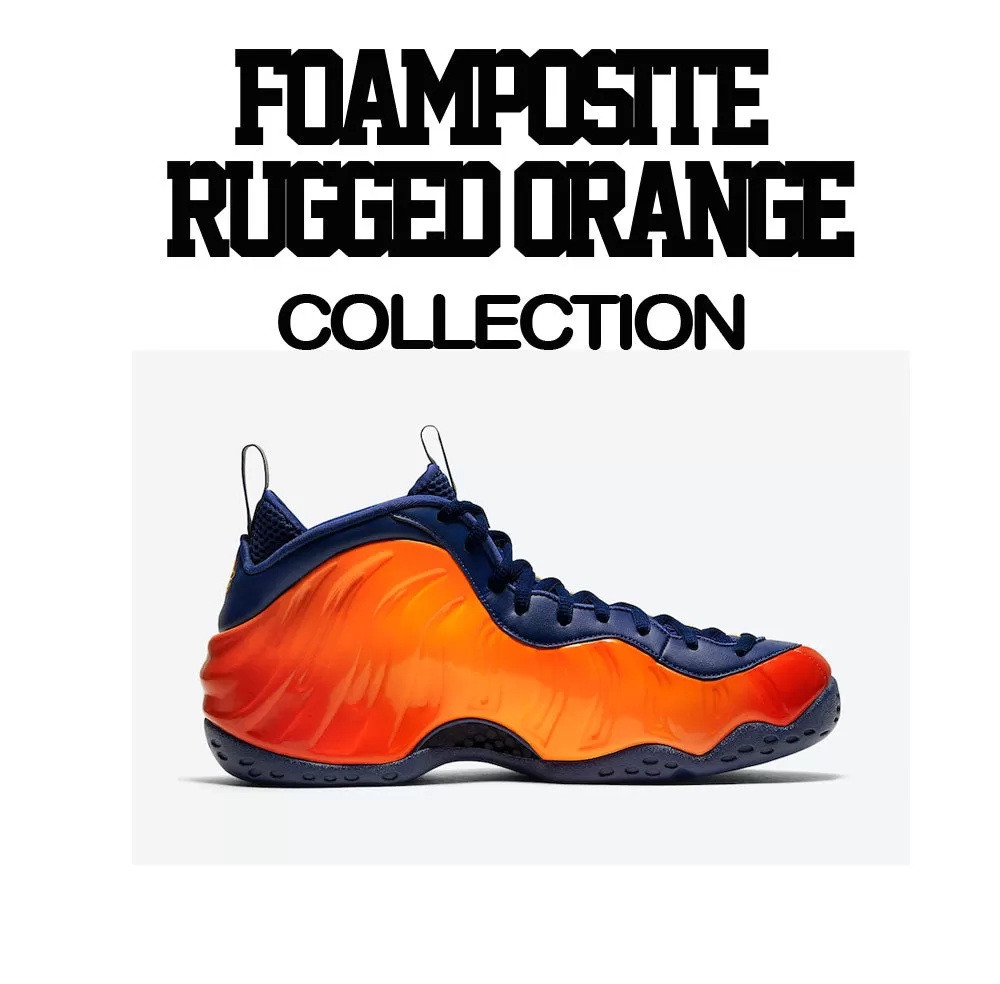 Foamposite Rugged Orange Shirt - Every Penny - Navy