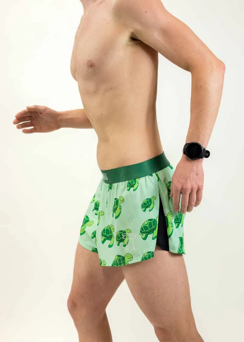 Men's Sea Turtles 2" Split Shorts