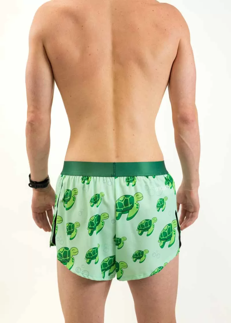 Men's Sea Turtles 2" Split Shorts