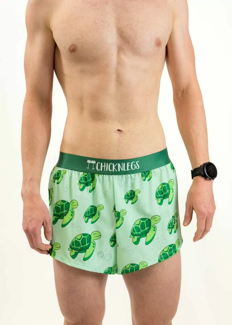 Men's Sea Turtles 2" Split Shorts