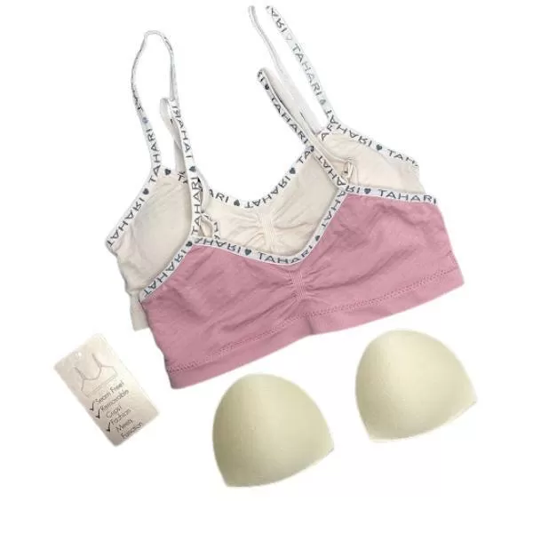 Pack Of 2 TAHARI Girls Training Bras With Removable Pads