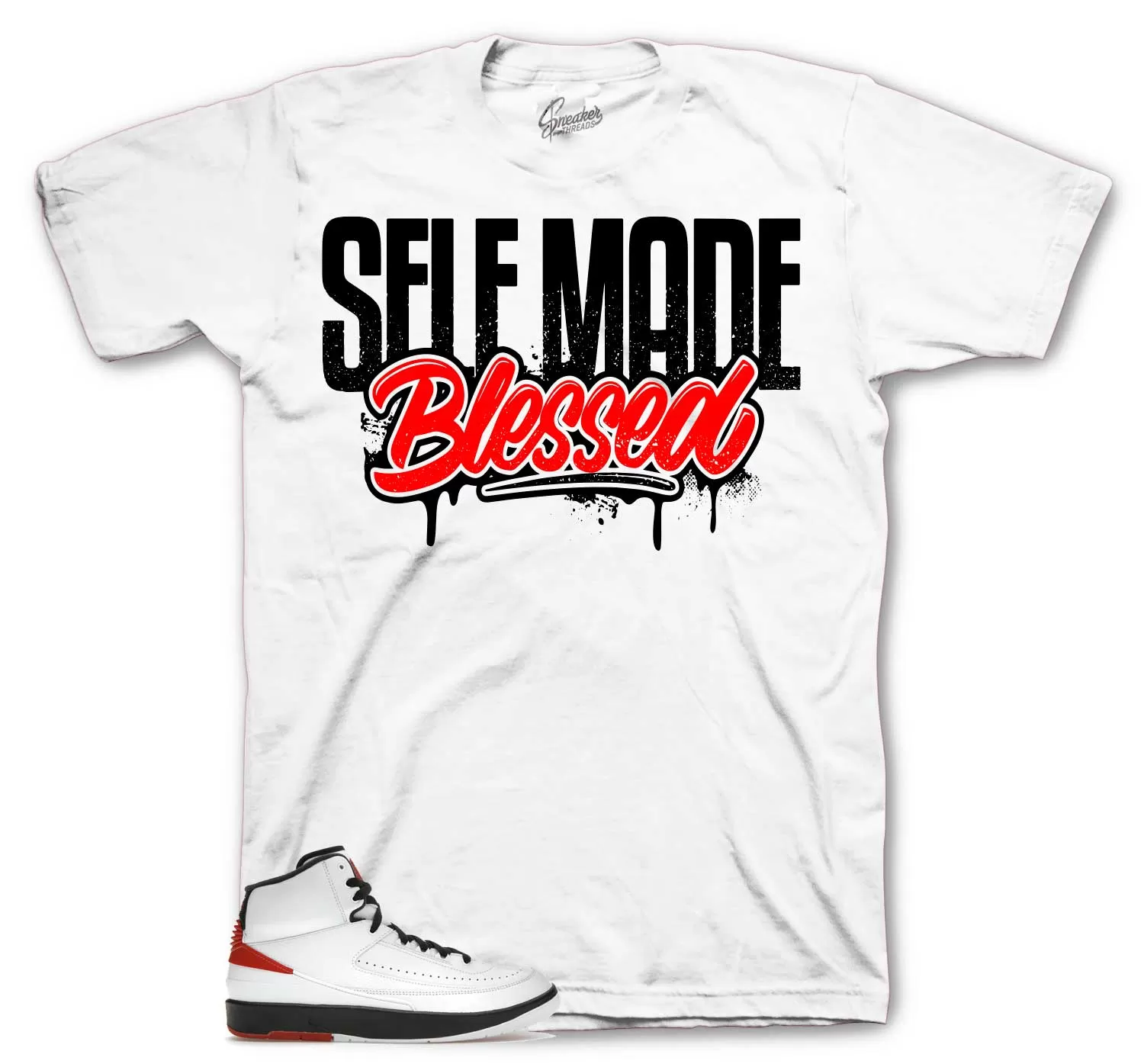 Retro 2 Chicago Shirt - Self Made - White