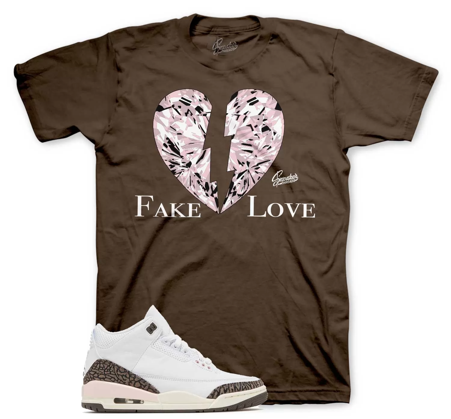 Retro 3 Neapolitan Shirt - Love - Brown