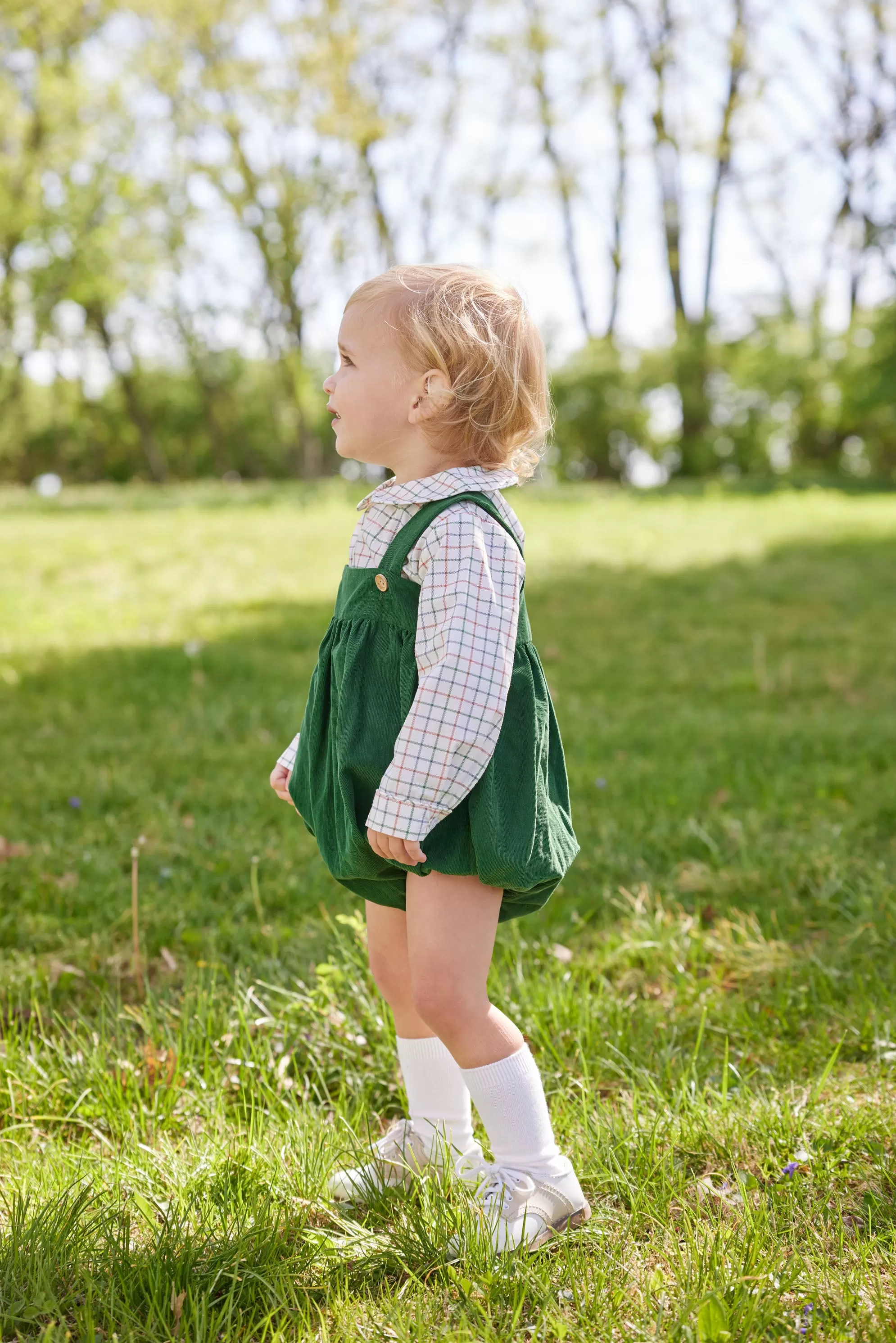 Saratoga Bubble - Hunter Green Corduroy