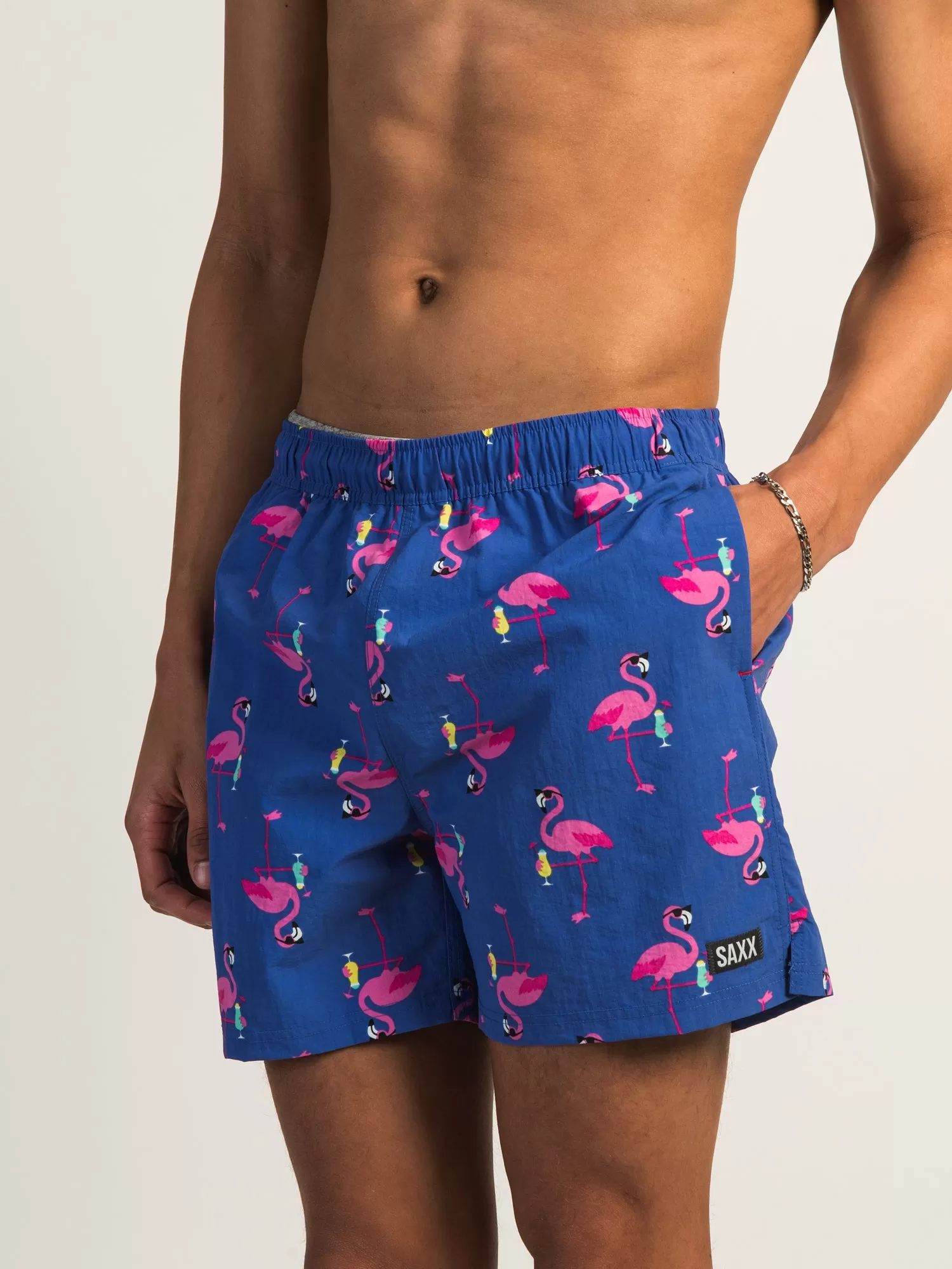 SAXX GO COASTAL 5 VOLLEY SHORT - FLAMINGO