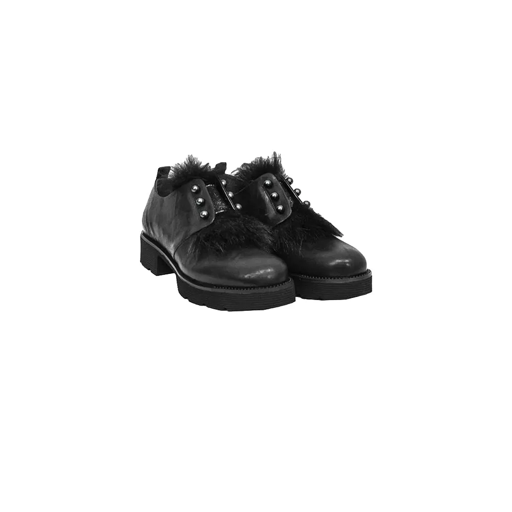 Scarpa Perle Fur Metal Wash Black