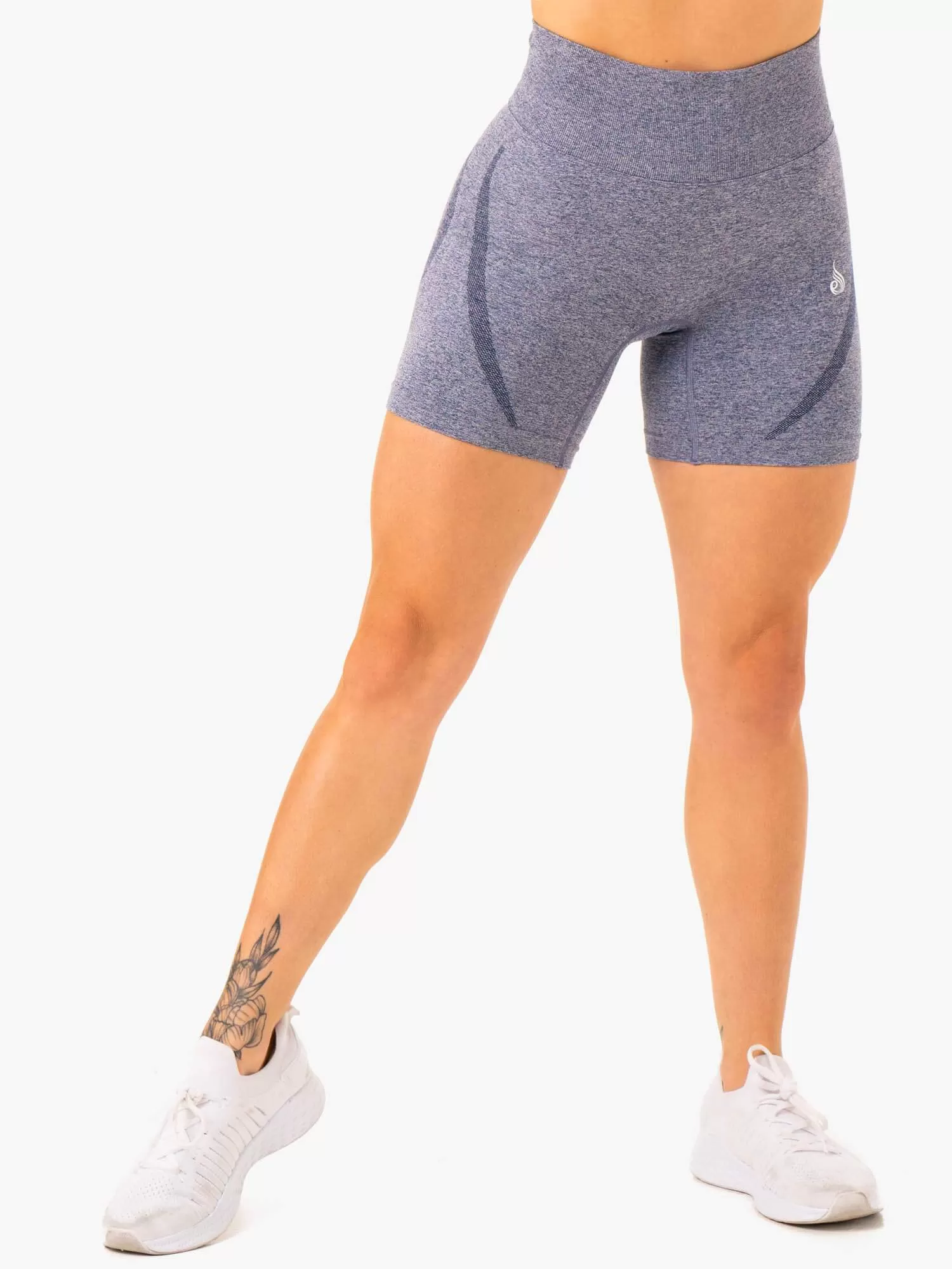 Sculpt Seamless Shorts - Navy Marl