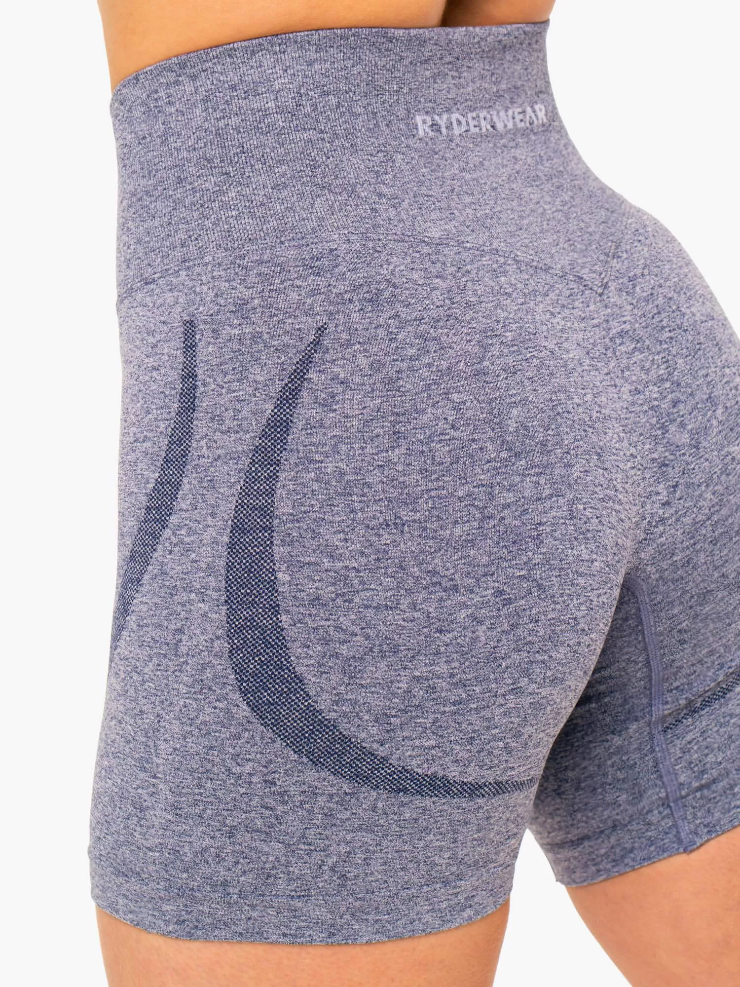 Sculpt Seamless Shorts - Navy Marl