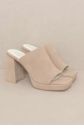 Vivienne Platform Heels Taupe